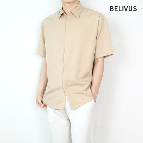빌리버스 남자 오버핏 셔츠 BTT061 여름반팔 여름셔츠