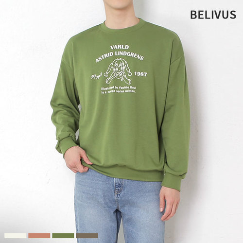 빌리버스 남자맨투맨 BAA012 남자긴팔티 남성티셔츠