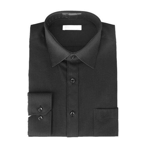 빌리버스 남자 와이셔츠 BSV109 패턴 일반핏 블랙 남방
