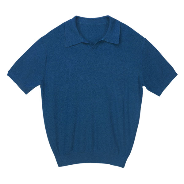 빌리버스 남성 반팔티 BXR020 오픈 카라 여름 니트 티셔츠