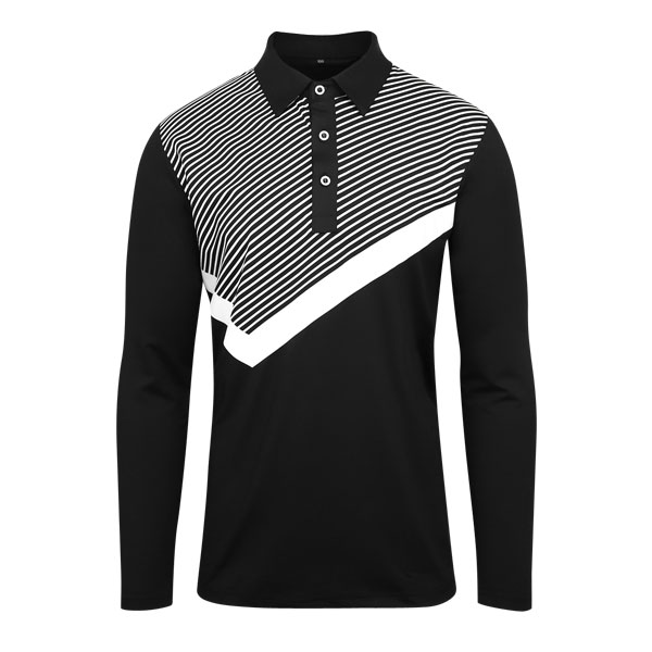 빌리버스 골프웨어 남성 카라티 BGLT011 긴팔 기능성 티셔츠