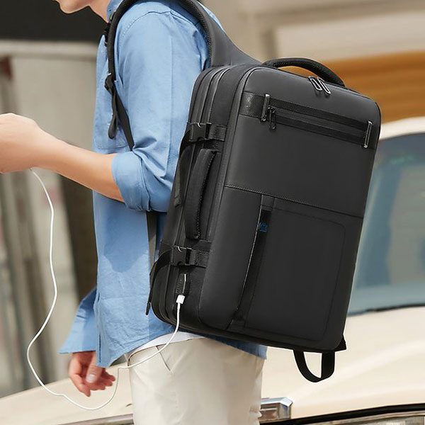 빌리버스 남자 백팩 BJI361 노트북 15.6 수납가능 캐리어 결합 가방