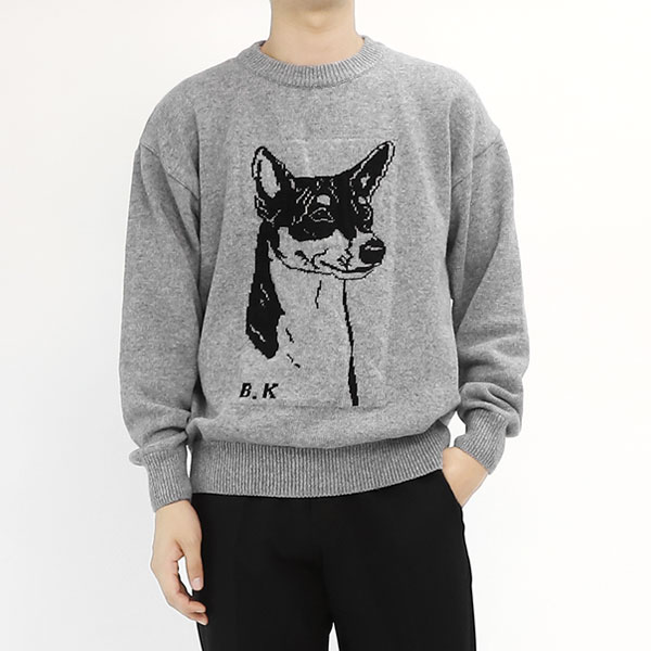빌리버스 남자 니트 BBK033 캐시미어 라운드 티셔츠 스웨터