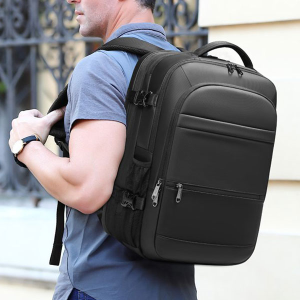 빌리버스 남자 백팩 BJI494 노트북 17.3 수납가능 캐리어 결합 가방