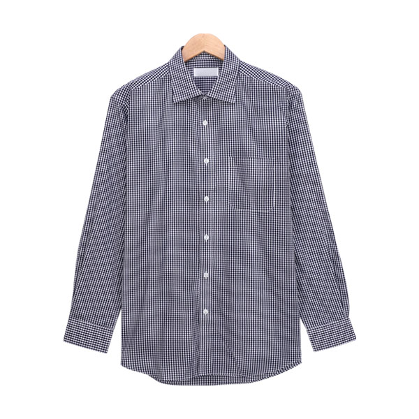 빌리버스 남성 체크 셔츠 일반핏 긴팔 와이셔츠 남방 BWO123
