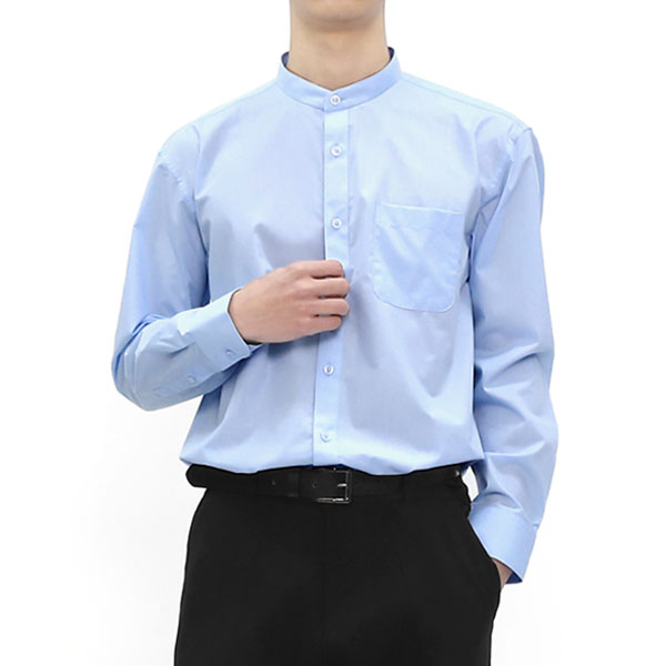 빌리버스 남자 셔츠 일반핏 차이나카라 와이셔츠 긴팔 남방 BSV120